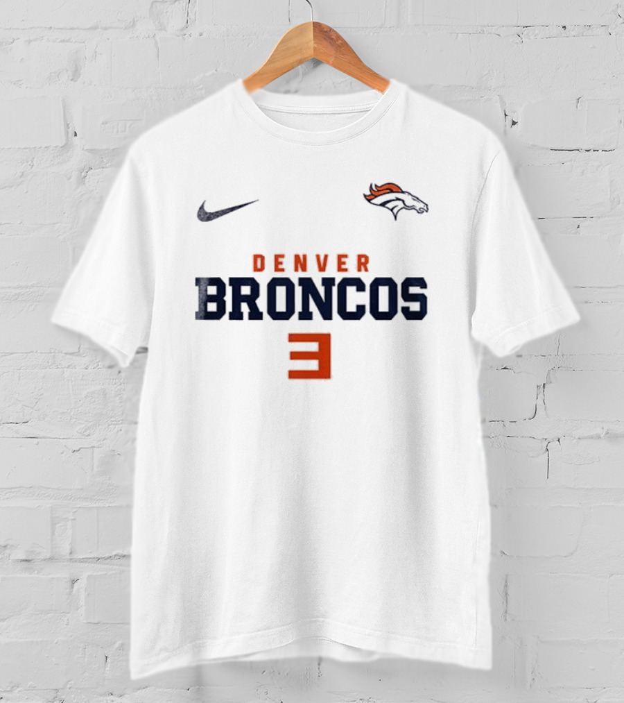 Nike Denver Broncos 3 Eminem Slim Shady Mask T-Shirt