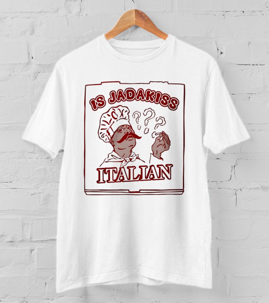 Is Jadakiss Italian Chef Moustache Question Marks T-Shirt