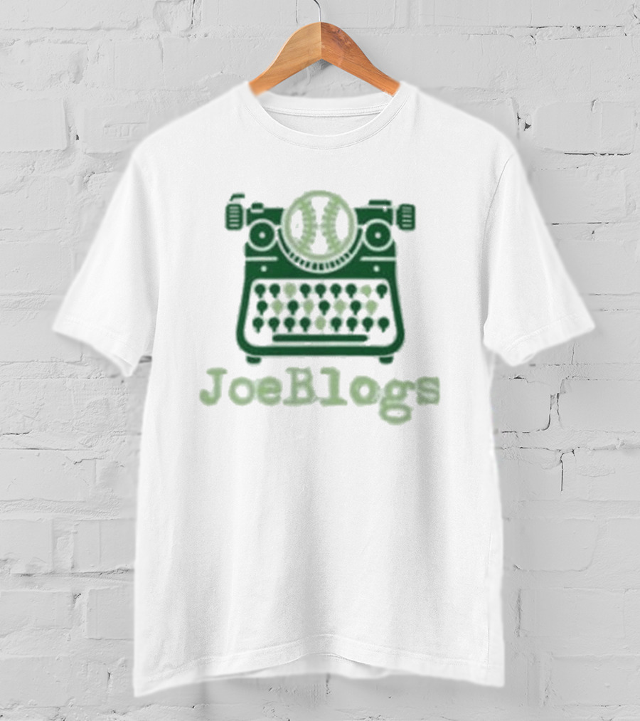 Joeblogs Typewriter Iconic Ice Cup Of Joe T-Shirt