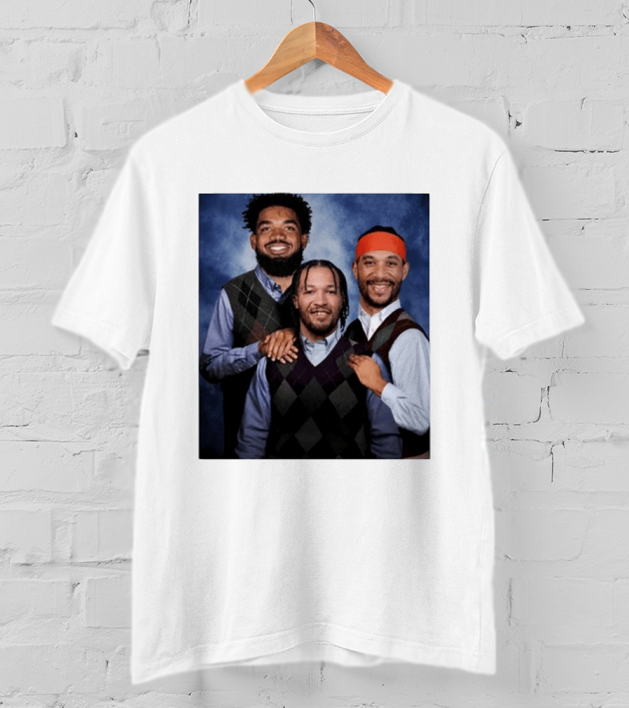 Karl Anthony Towns Jalen Brunson Josh Hart Step Brothers Argyle Sweater T-Shirt