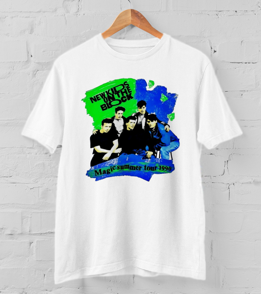 New Kids On The Block Magic Summer Tour 1990 Vintage Concert T-Shirt