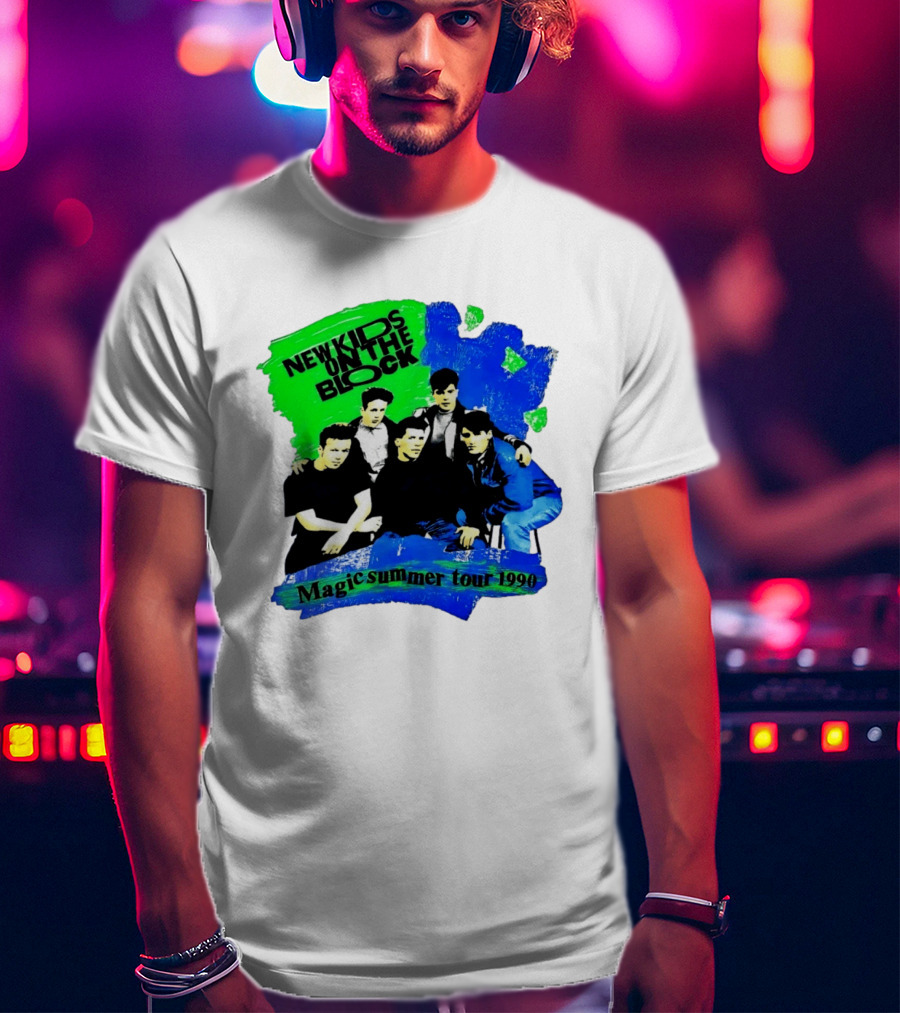 New Kids On The Block Magic Summer Tour 1990 Vintage Concert T-Shirt