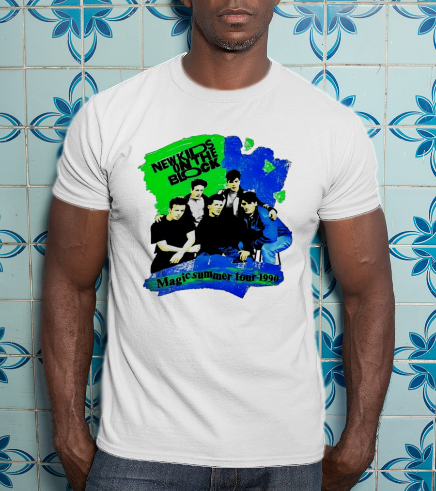 New Kids On The Block Magic Summer Tour 1990 Vintage Concert T-Shirt