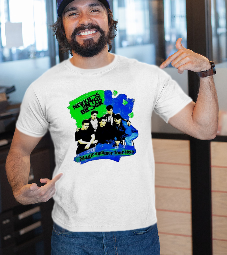 New Kids On The Block Magic Summer Tour 1990 Vintage Concert T-Shirt