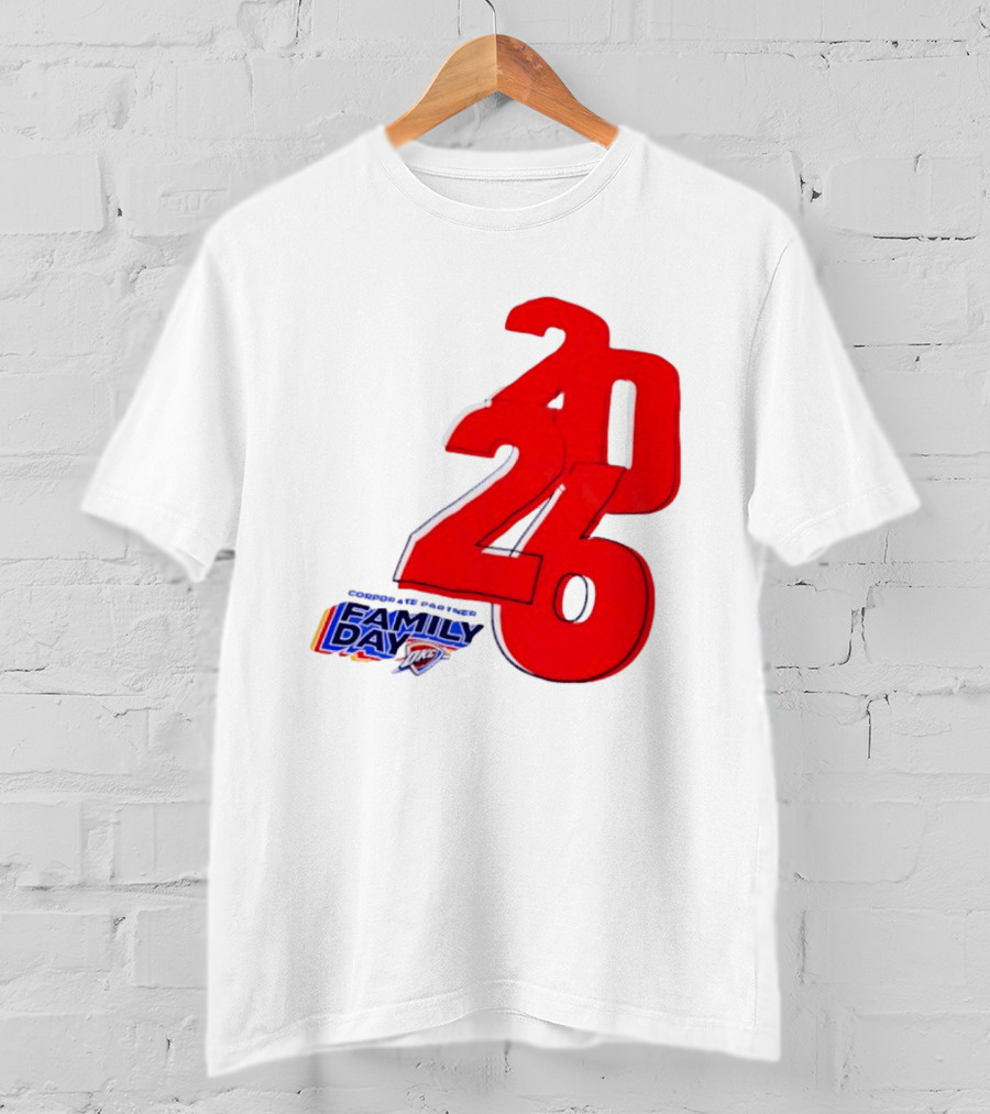 Oklahoma City Thunder Basketball Family Day Corporate Partner 2026 T-Shirt