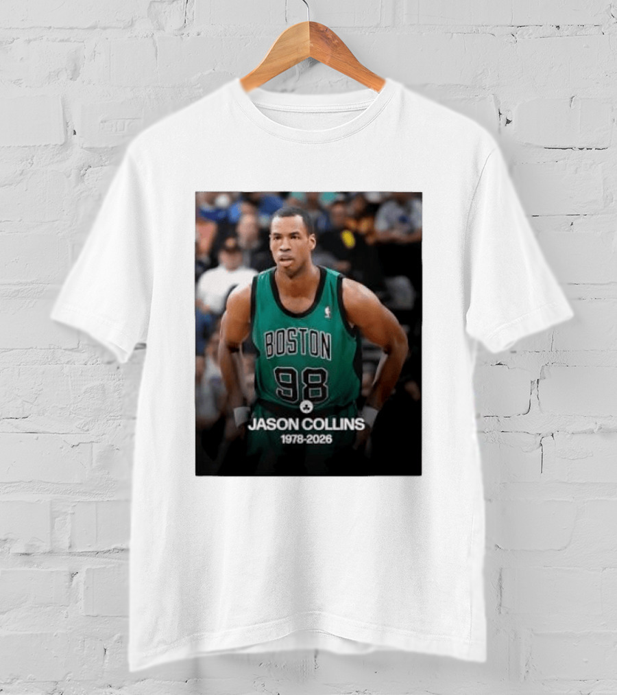 Boston Jason Collins 1978 2026 98 Rest In Peace T-Shirt