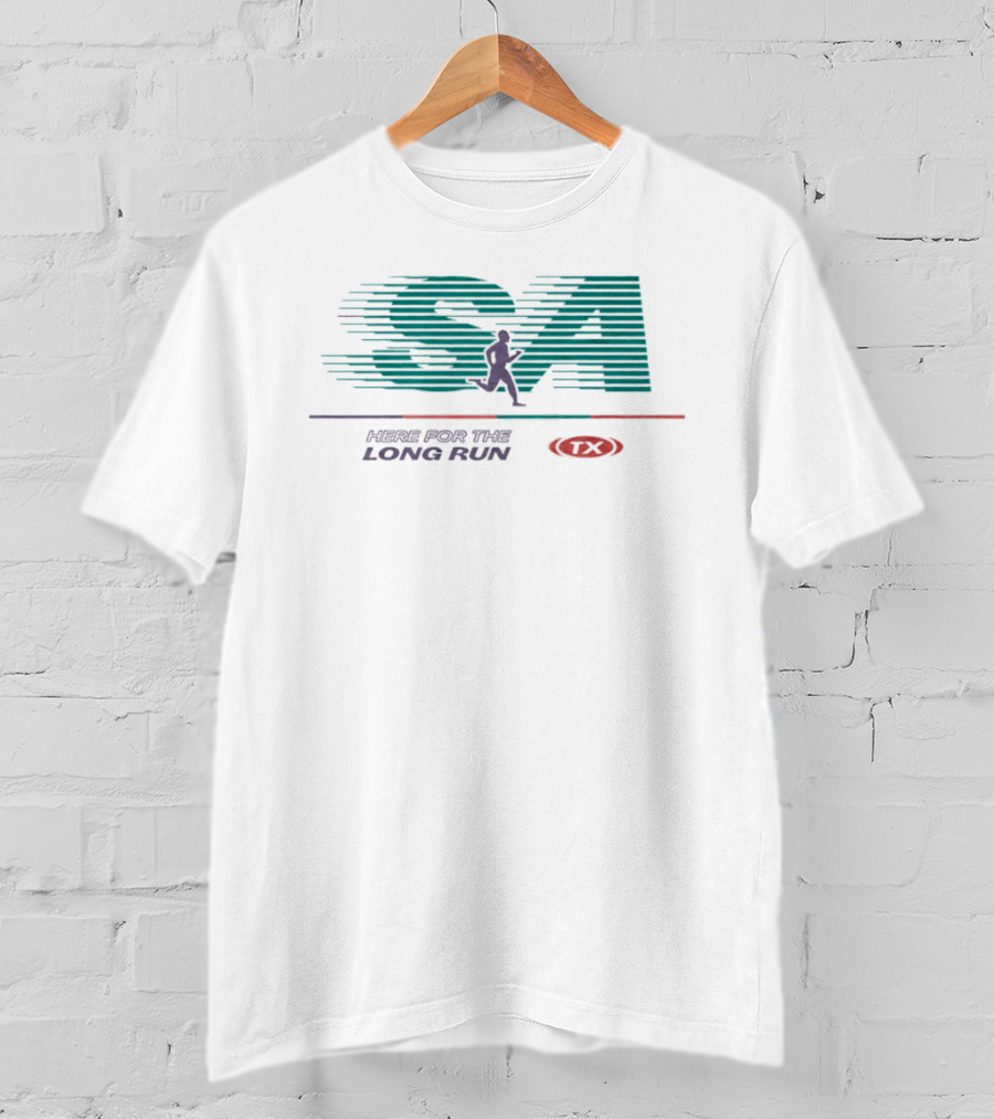 SA Here For The Long Run Runner Sports T-Shirt
