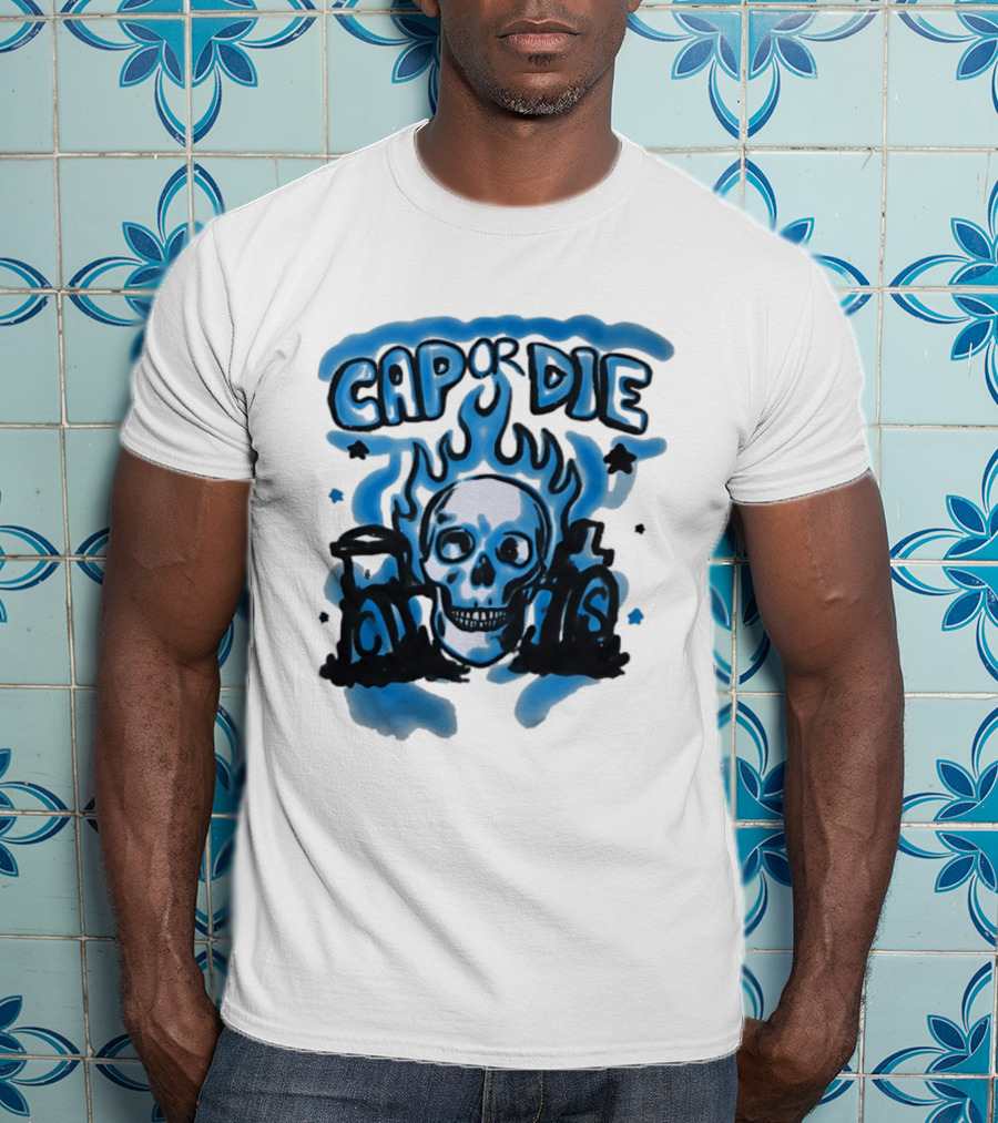 Cap Or Die Skull Flame T-Shirt