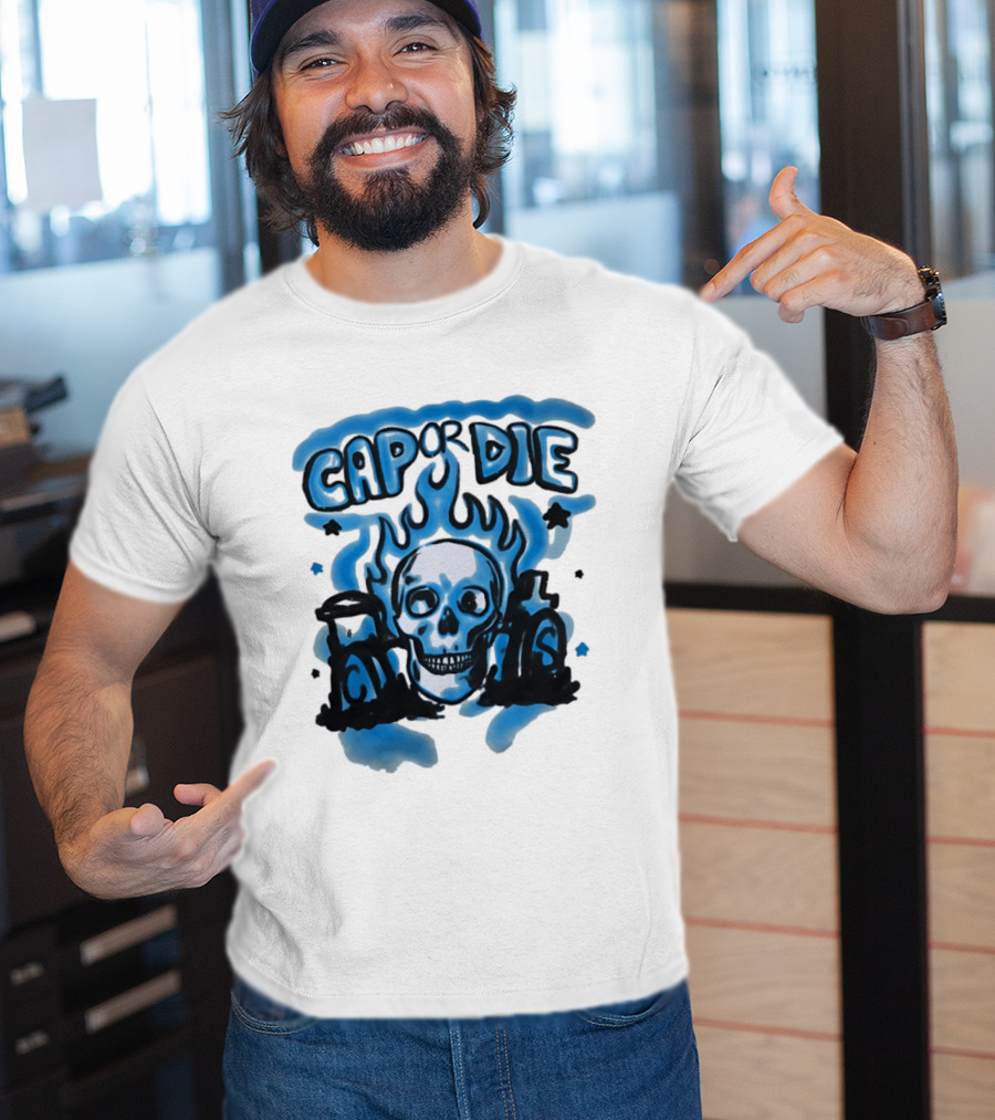 Cap Or Die Skull Flame T-Shirt