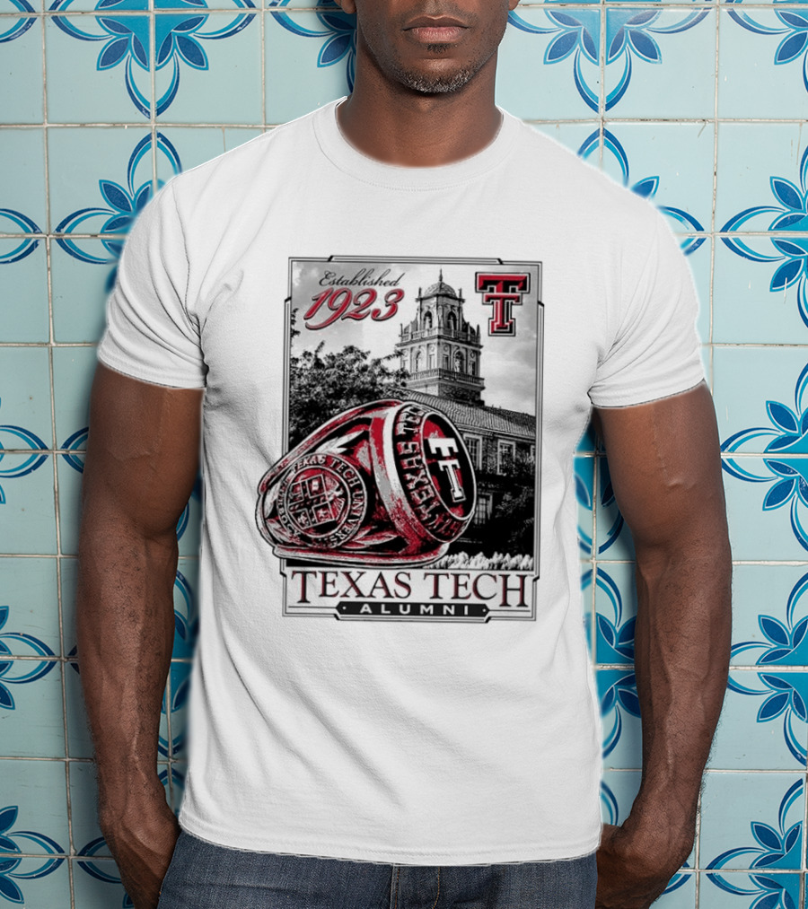 Texas Tech Alumni Established 1923 Ring Building TTU T-Shirt