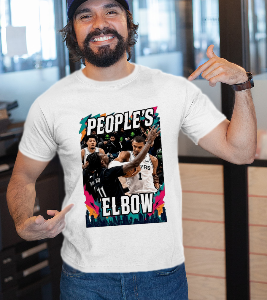 People's Elbow Wemby Spurs Vs Naz Reid Wolves T-Shirt