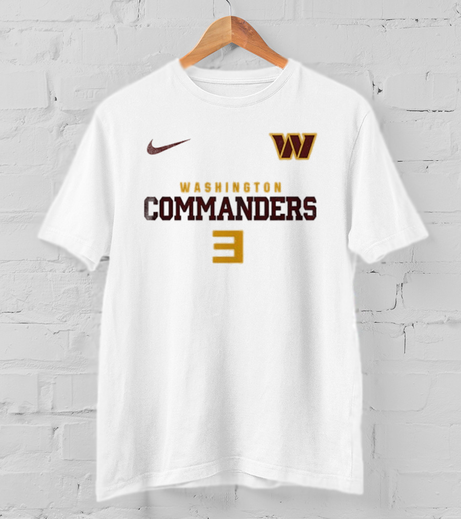 Washington Commanders Nike W Logo Number 3 T-Shirt