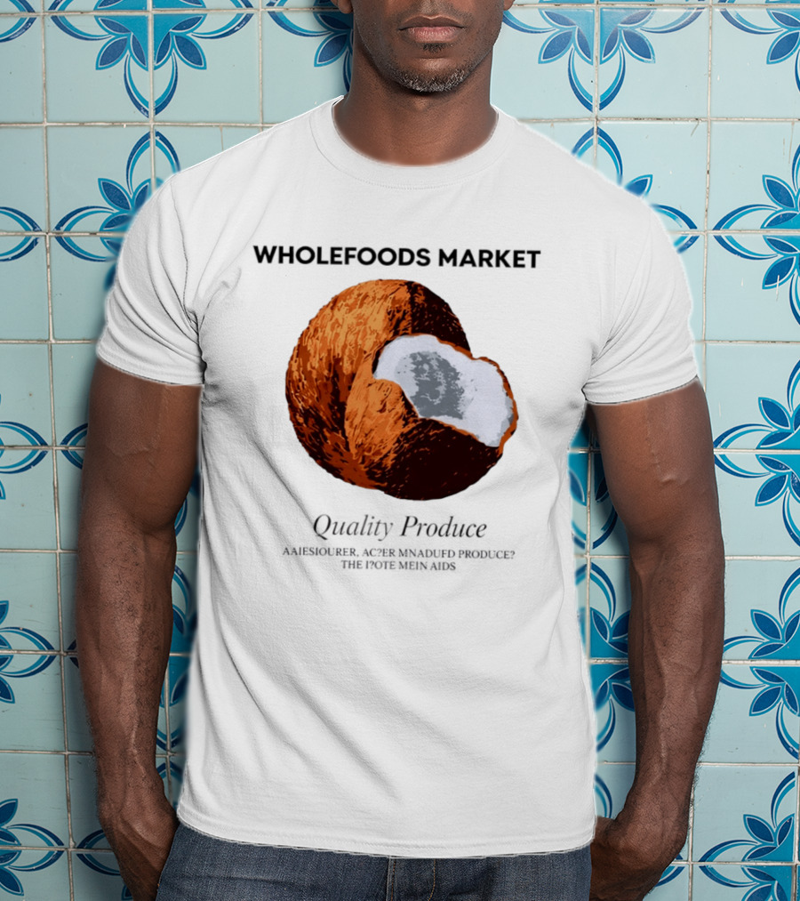 Wholefoods Market Quality Produce Organic Coconut T-Shirt