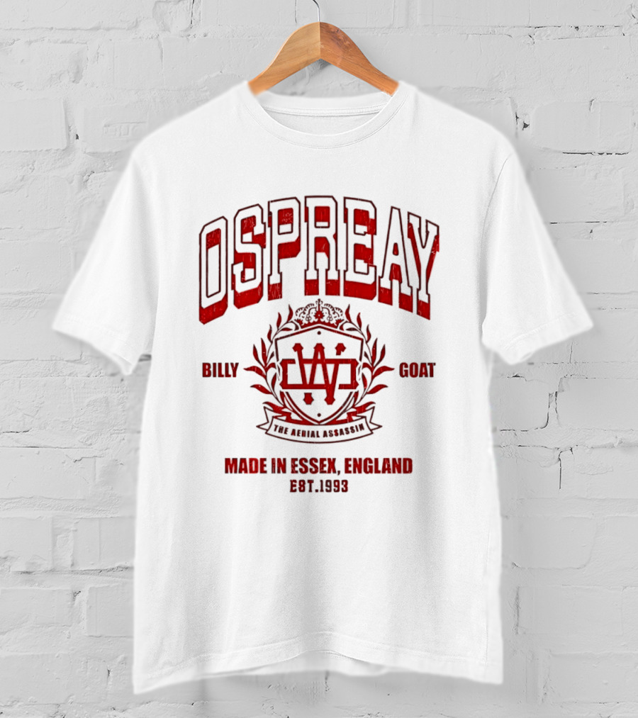 Ospreay Billy Goat The Aerial Assassin Made In Essex England Est 1993 T-Shirt
