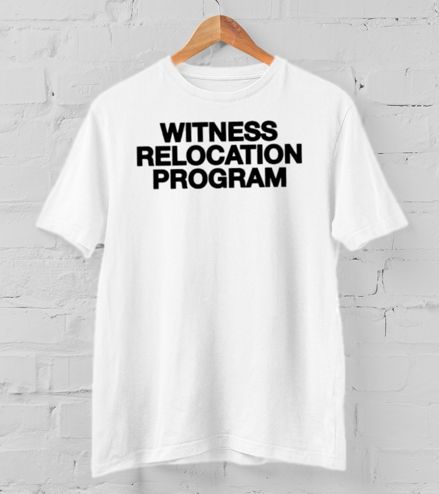 Witness Relocation Program Black T-Shirt