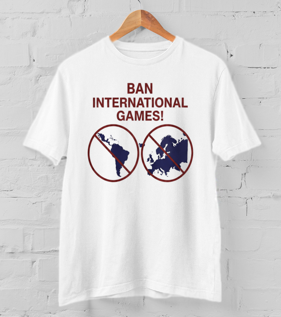 Ban International Games America Europe Map Circles T-Shirt