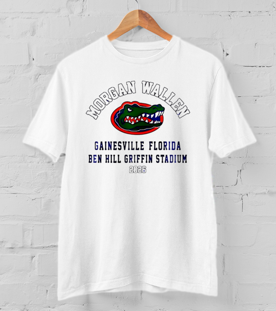 Morgan Wallen Florida Gators 2026 Gainesville Ben Hill Griffin Stadium T-Shirt