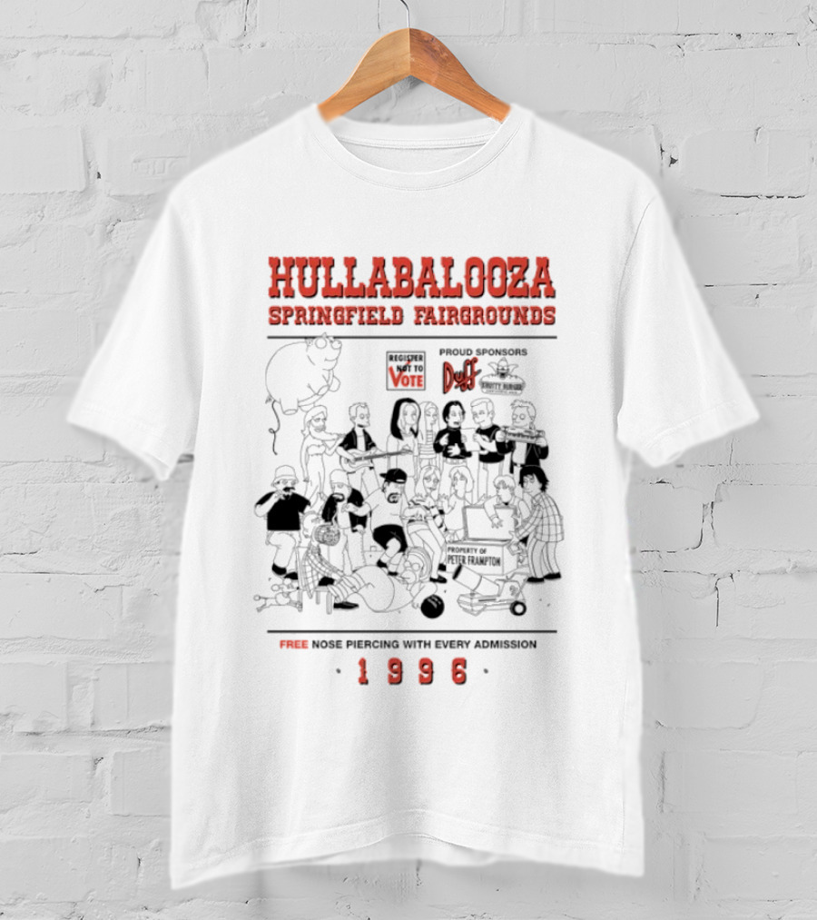 Hullabalooza Springfield Fairgrounds 1996 Free Nose Piercing Admission Vans Duff T-Shirt