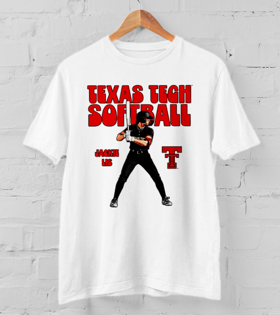 Texas Tech Red Raiders Jackie Lis Softball Player T-Shirt
