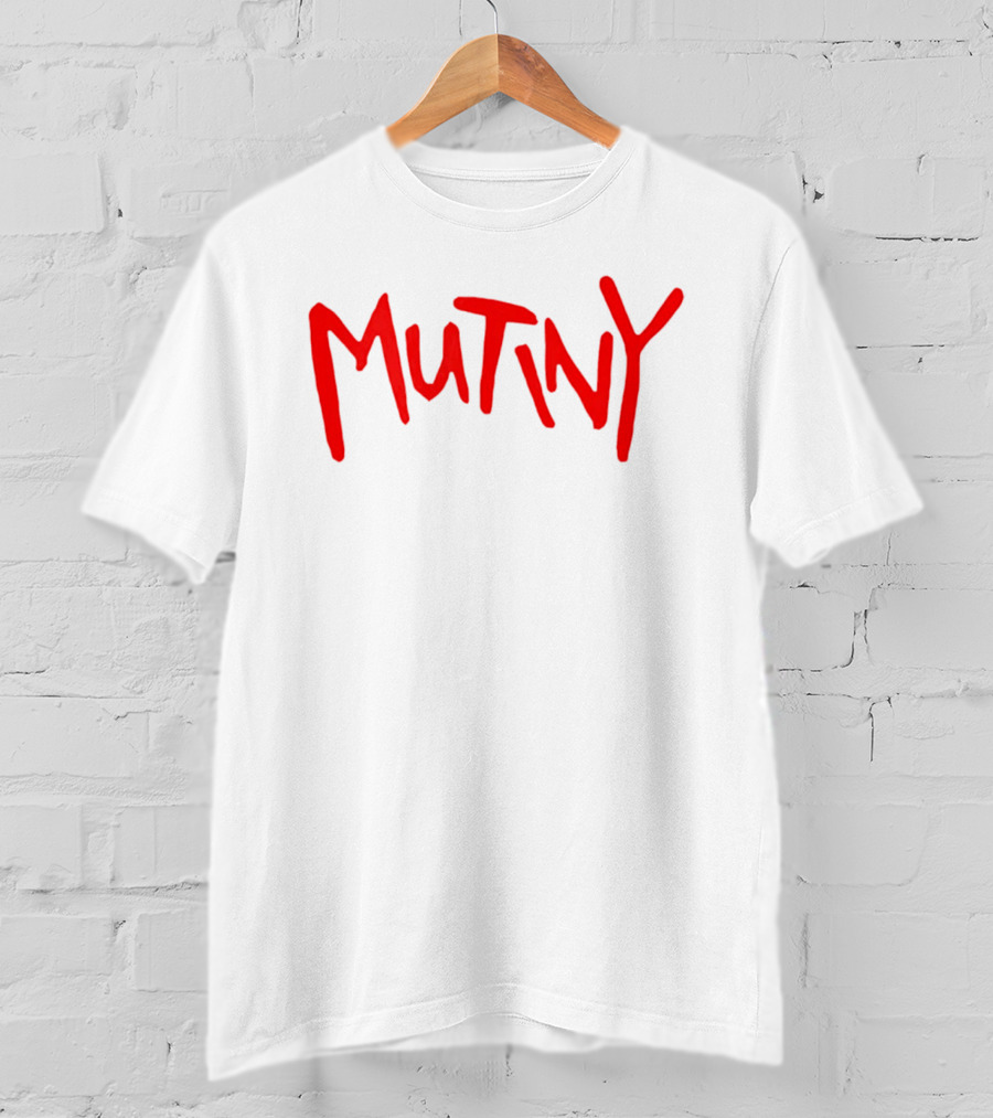 Mutiny Halt And Catch Fire Red Handwritten T-Shirt