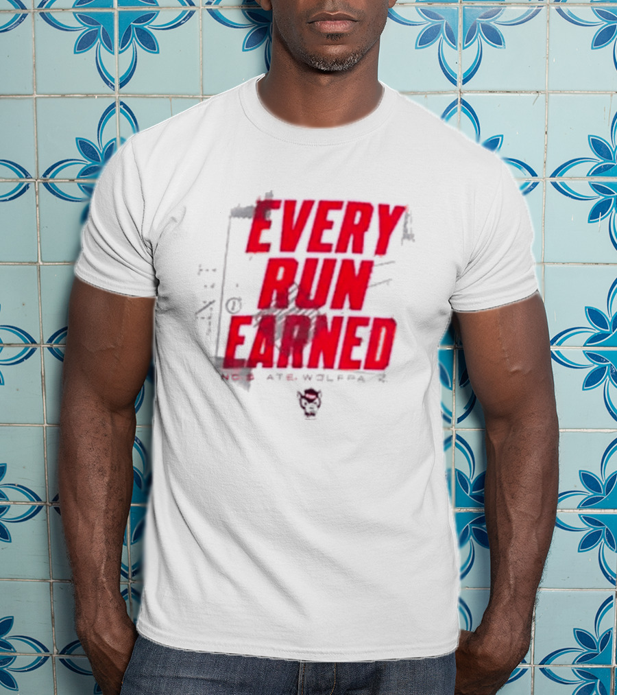 NC State Wolfpack Every Run Earned T-Shirt