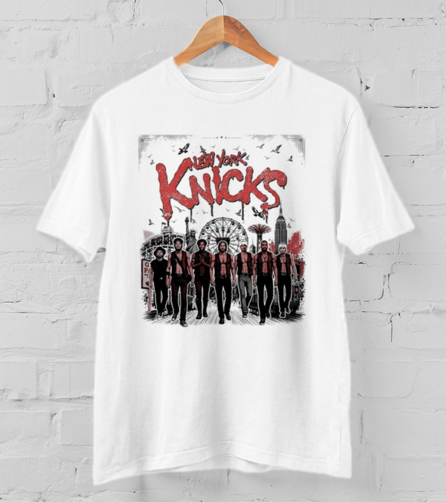 New York Knicks The Warriors Coney Island Ferris Wheel Skyline T-Shirt