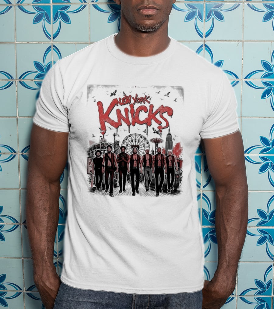 New York Knicks The Warriors Coney Island Ferris Wheel Skyline T-Shirt