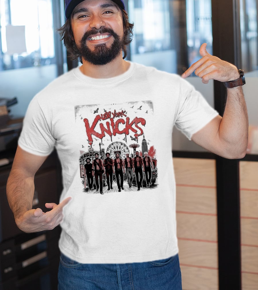 New York Knicks The Warriors Coney Island Ferris Wheel Skyline T-Shirt