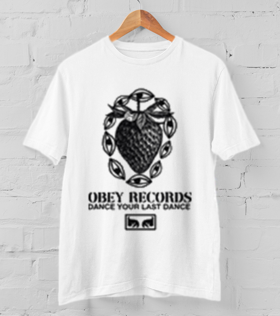 Obey Records Garden Heavyweight Music Art Collection T-Shirt
