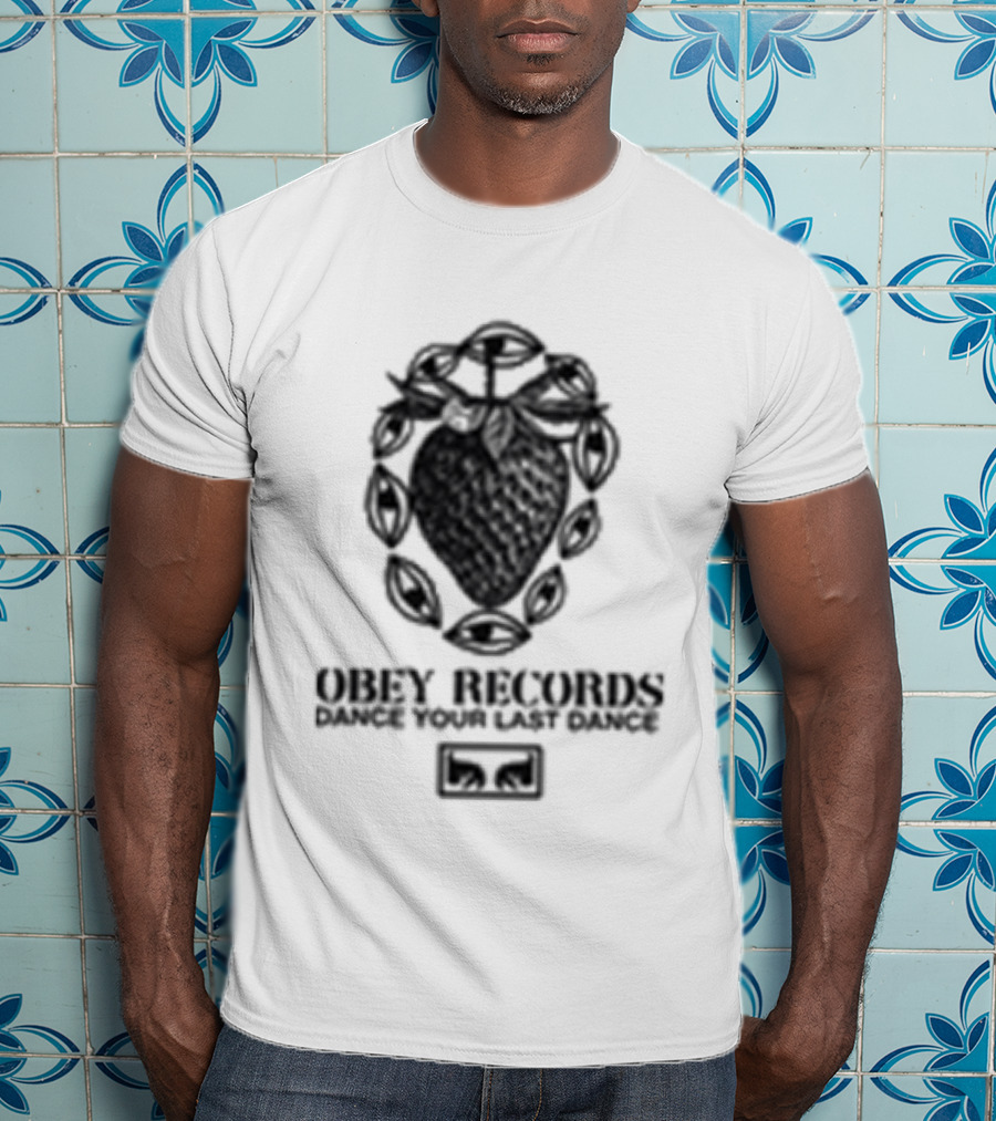 Obey Records Garden Heavyweight Music Art Collection T-Shirt