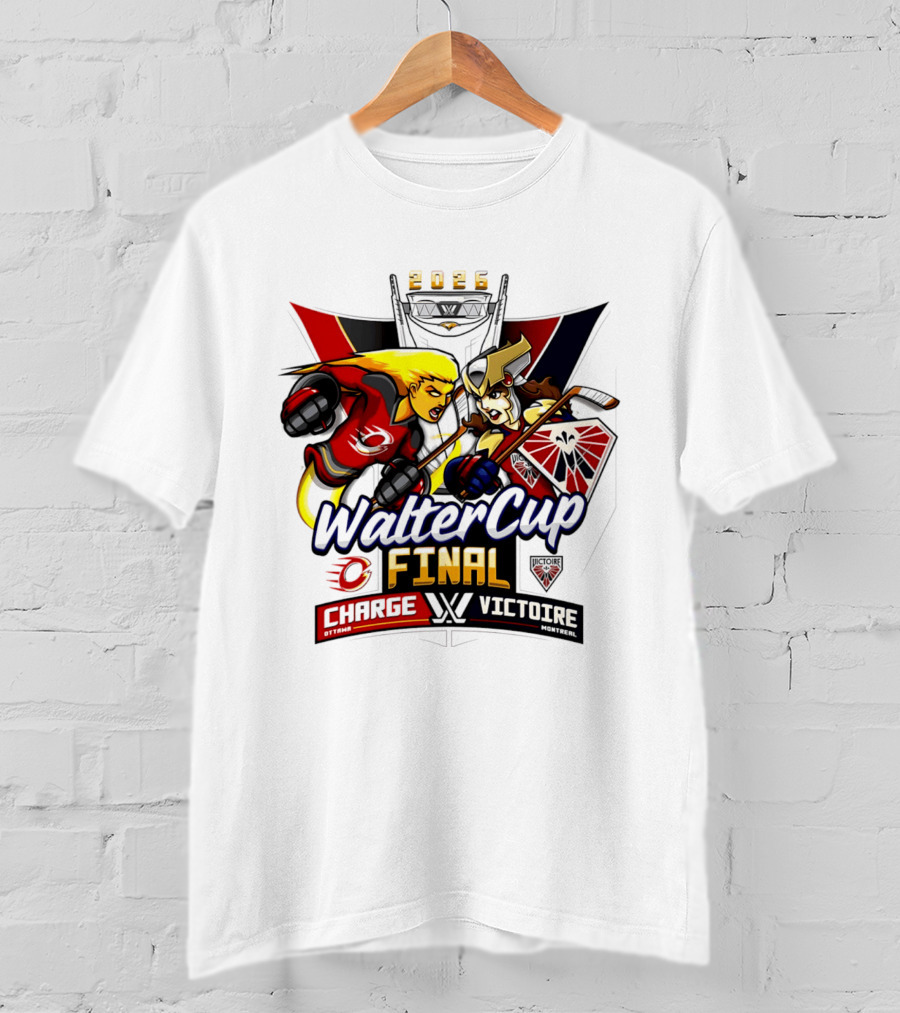 Ottawa Charge Vs Montreal Victoire 2026 Walter Cup Final Hockey Clash T-Shirt