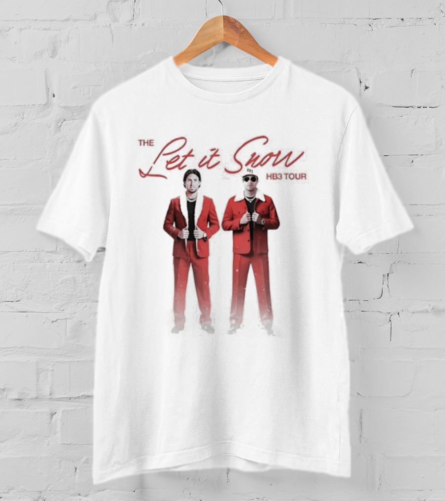 The Let It Snow Hb3 Tour Tuxedo Duo Red Suits T-Shirt