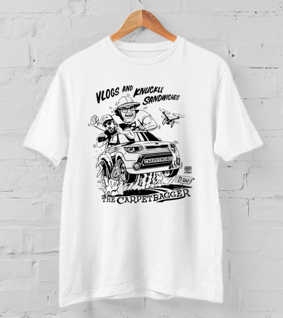 Vlogs And Knuckle Sandwiches The Carpetbagger Adventure T-Shirt