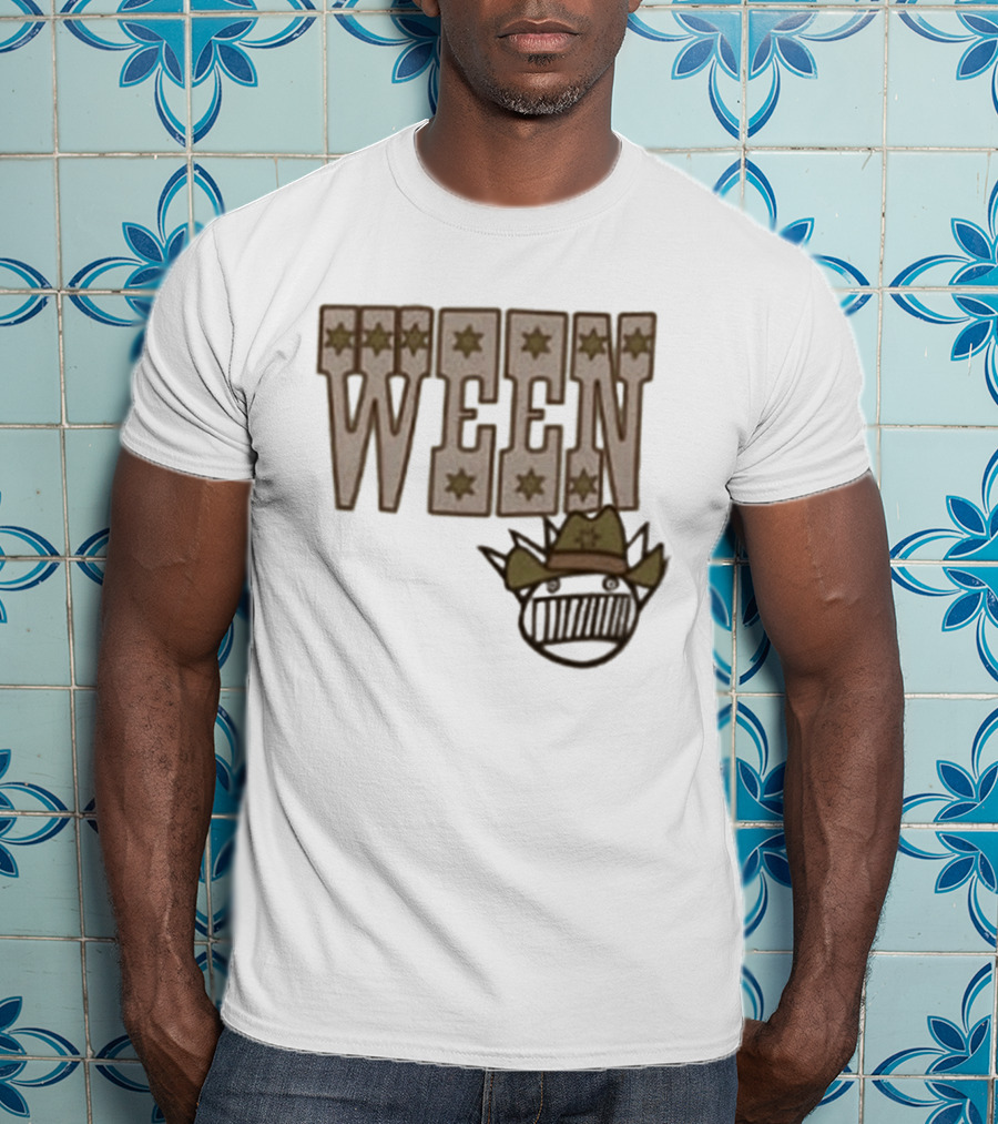 Ween 12 Golden Country Greats Tour Cowboy Hat Stars T-Shirt