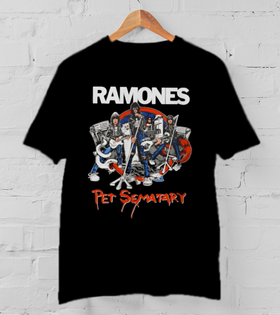 Ramones Pet Sematary Road To Ruin Classic Punk Rock Band T-Shirt