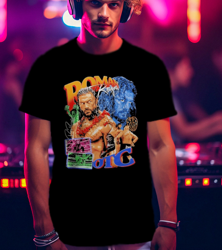 Roman Reigns Tribal Chief OTC Wrestling Champion WWE Acknowledged T-Shirt
