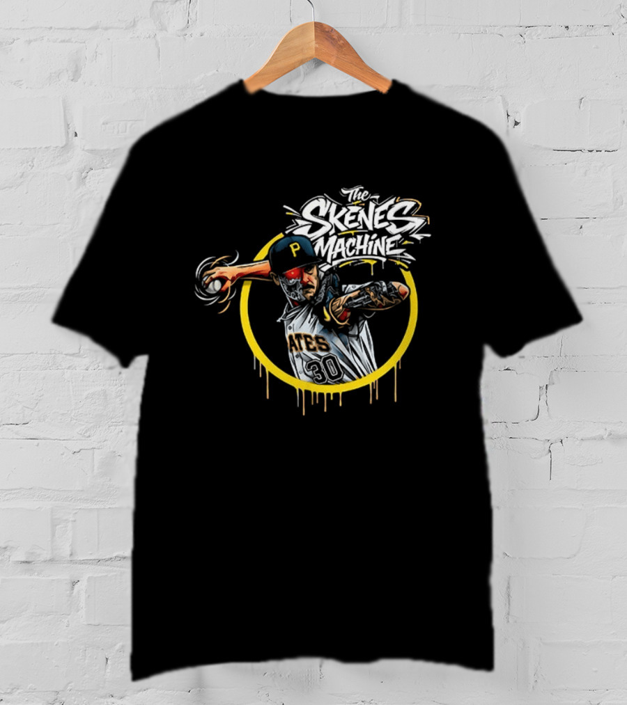 The Skenes Machine Paul Skenes Pittsburgh Pirates Pitcher 30 Aces T-Shirt