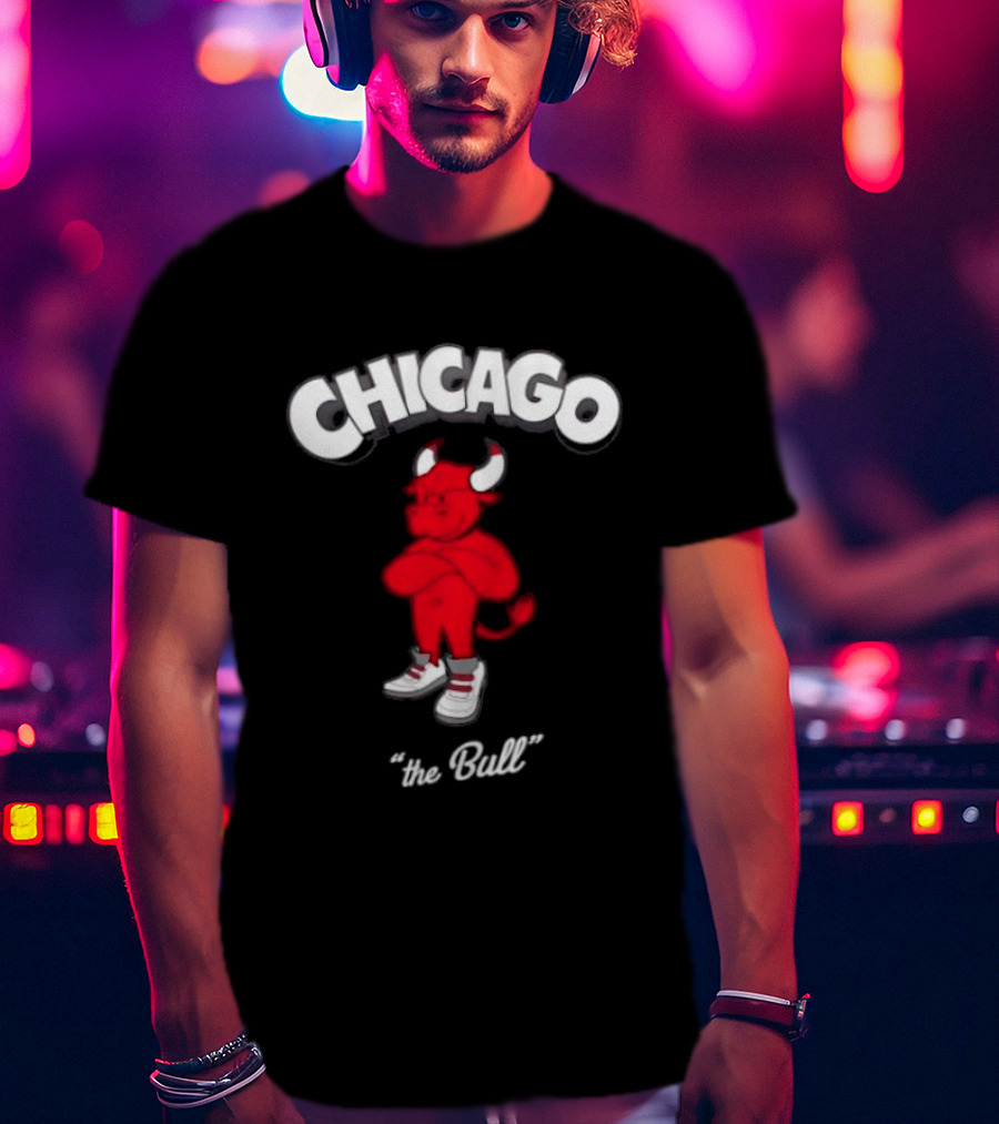 Chicago Bulls Toon Bull NBA Cartoon T-Shirt