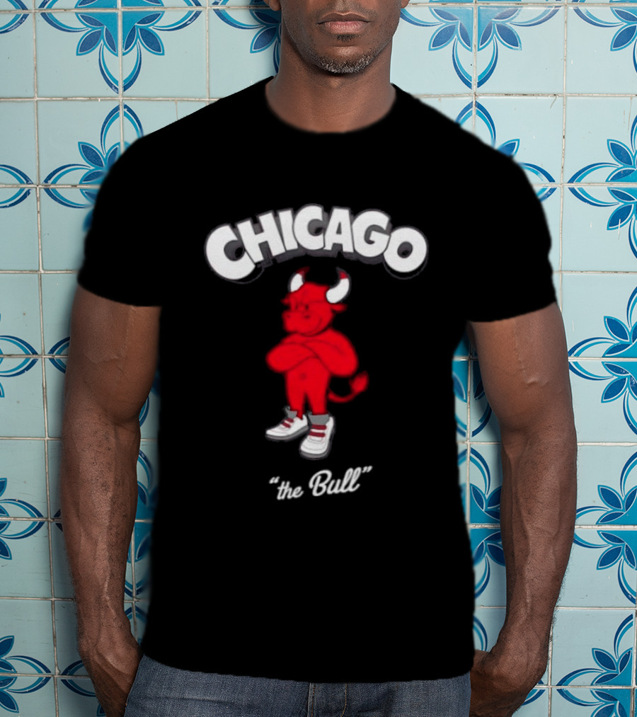 Chicago Bulls Toon Bull NBA Cartoon T-Shirt