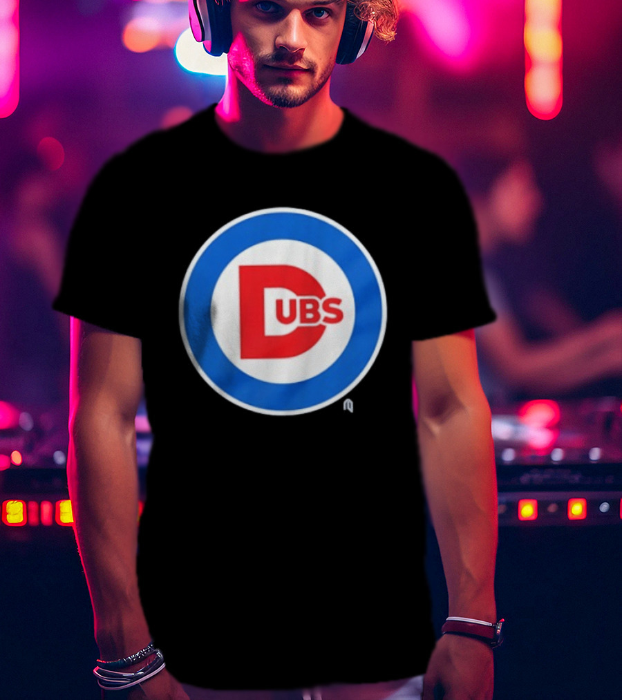 Chicago Dubs Cubs Logo Mashup Circle T-Shirt