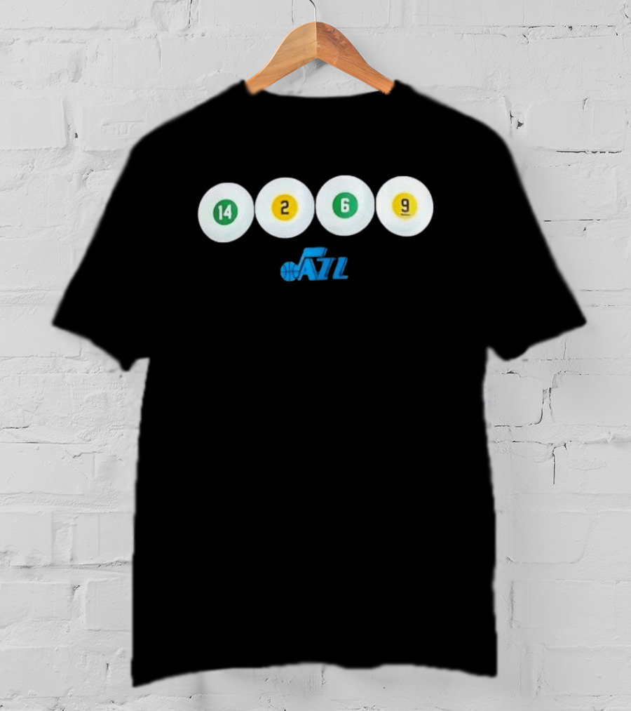 Utah Jazz 14 2 6 9 Basketball Team T-Shirt
