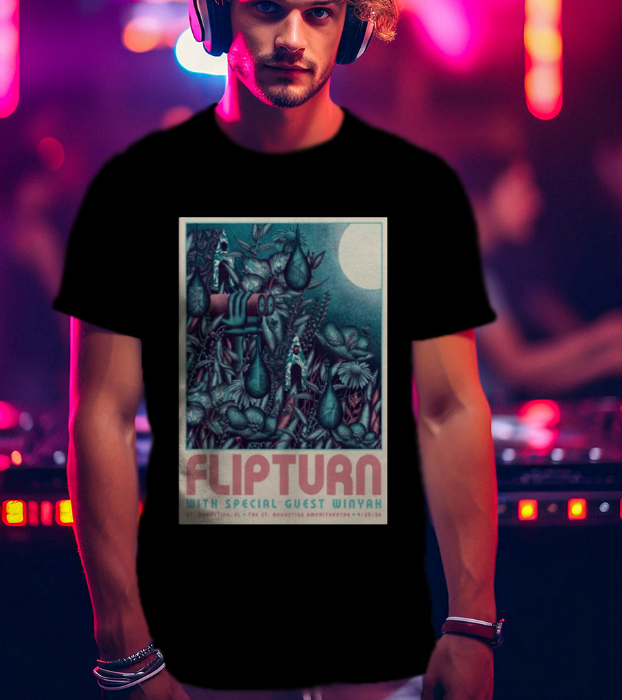 FLIPTURN With Special Guest Winyah St. Augustine Ampitheatre 9/25/26 T-Shirt