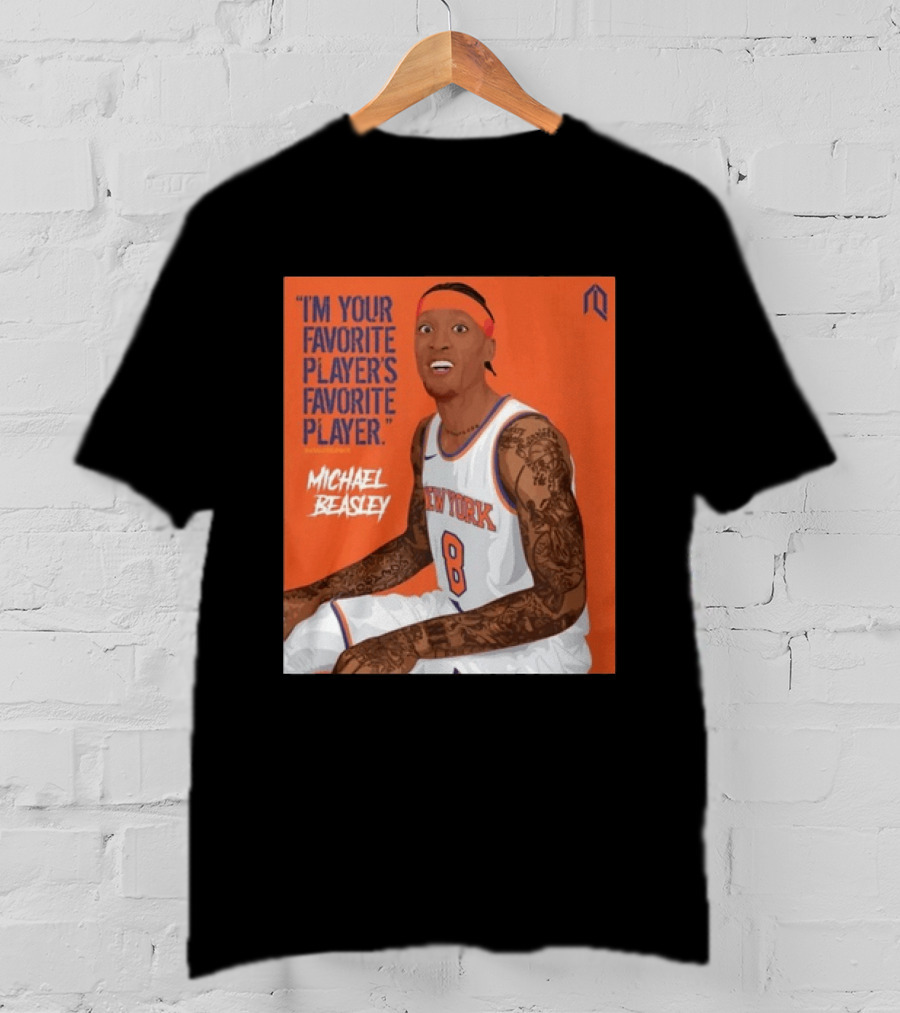 I'm Your Favorite Player's Favorite Player Michael Beasley New York Basketball Number 8 Tattoos Iconic Orange T-Shirt