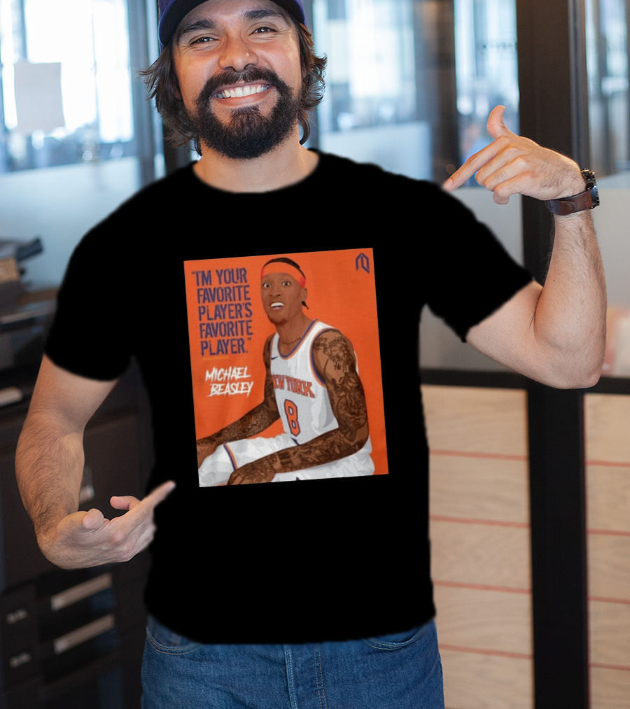 I'm Your Favorite Player's Favorite Player Michael Beasley New York Basketball Number 8 Tattoos Iconic Orange T-Shirt
