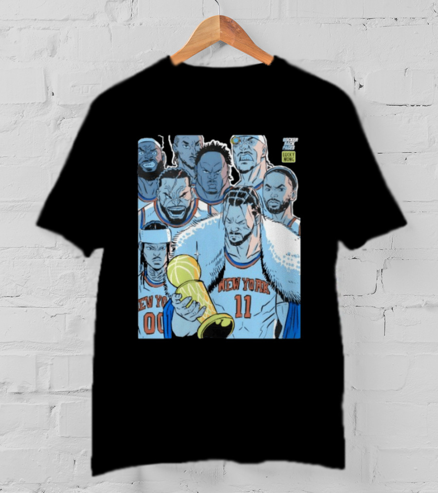 Jalen Brunson New York Knicks Invincible NBA Champions Cartoon T-Shirt