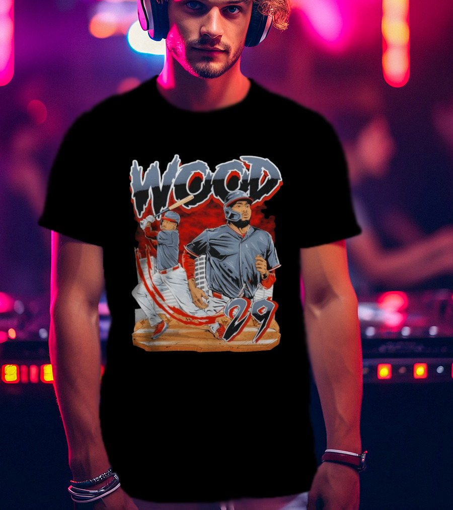 Wood 29 Baseball Euphoria Debut Action Scene T-Shirt