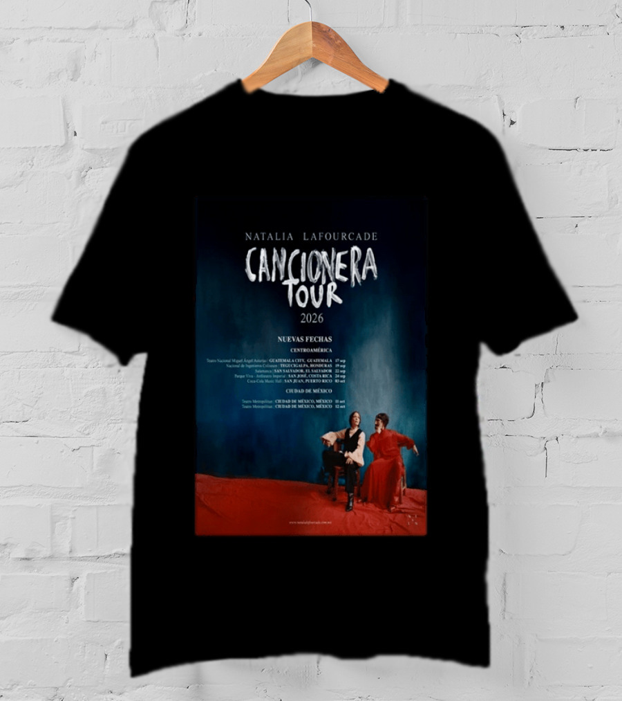 Natalia Lafourcade 2026 Cancionera Tour Nueva Fechas Centroamérica Ciudad De México T-Shirt