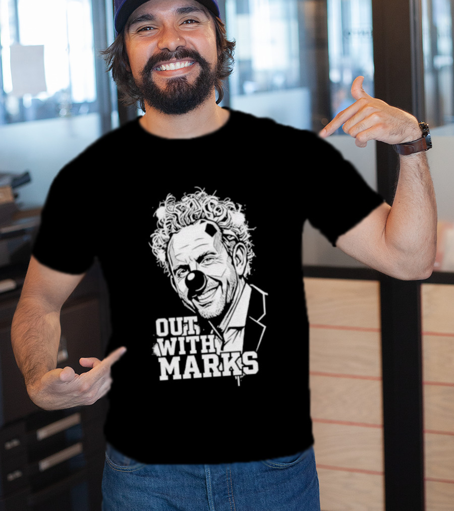 Out With Marks Sean Marks Clown Face T-Shirt