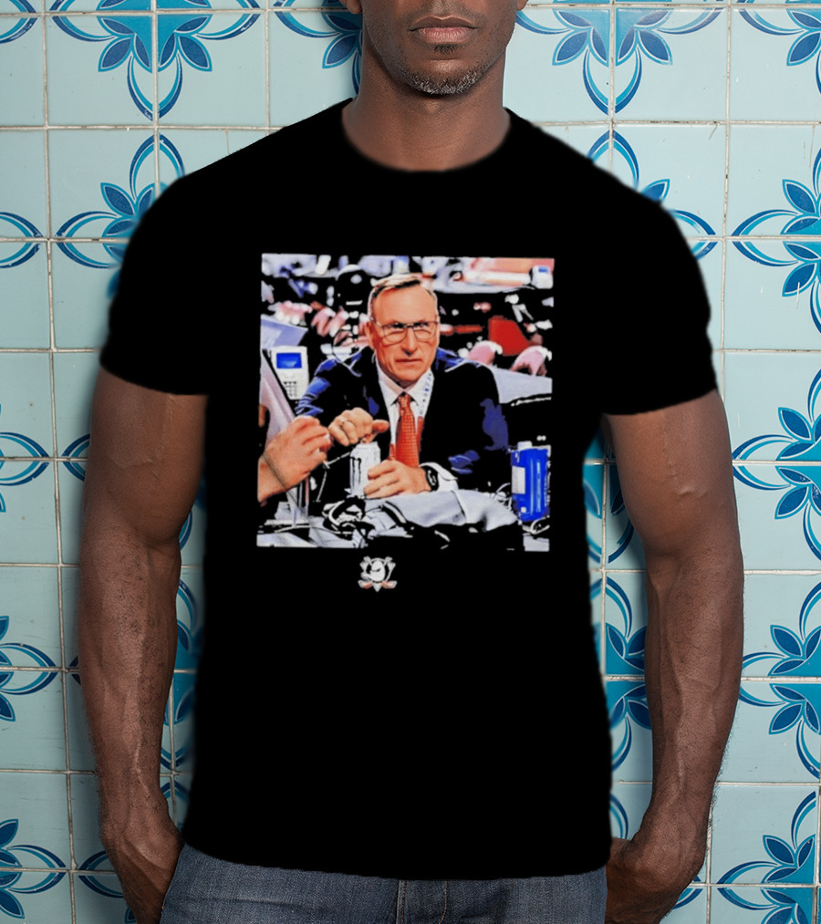 Pat Verbeek Anaheim Ducks General Manager Team Meeting Photo T-Shirt