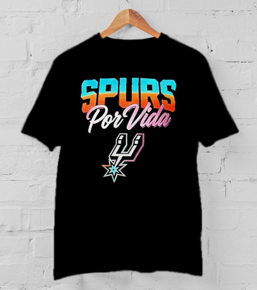 Spurs Por Vida San Antonio Vintage NBA Team Basketball T-Shirt